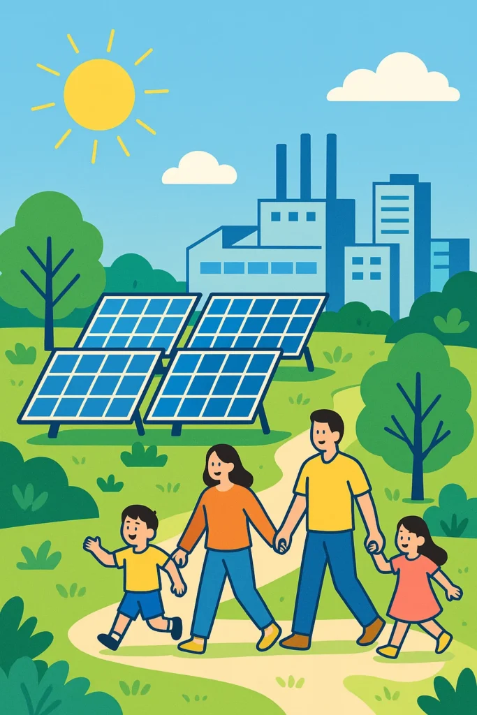 가족들손잡고 걷기